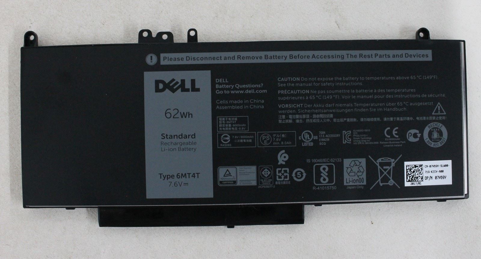 62Wh Bateria Dell Latitude 14 E5450-9846