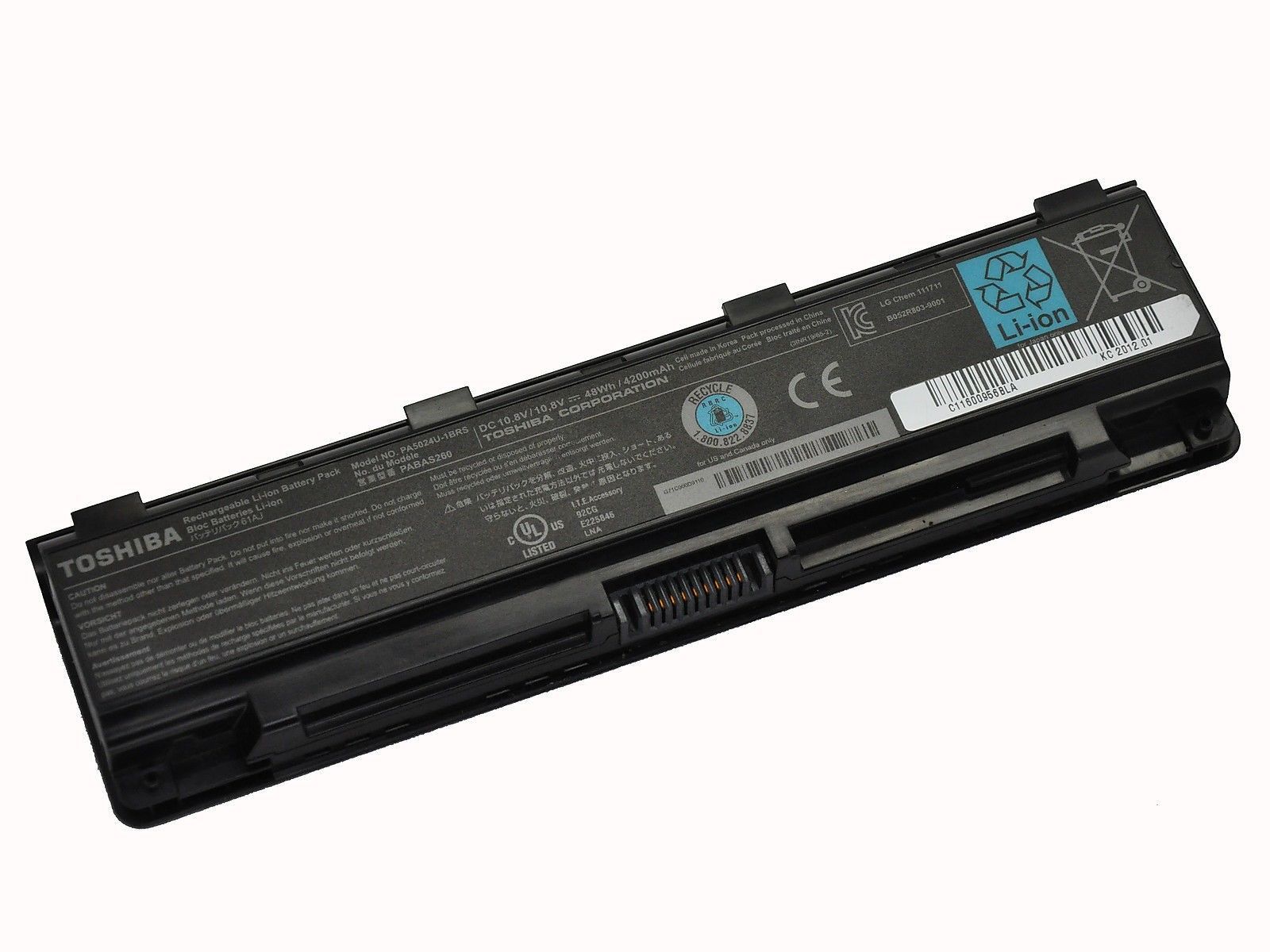 48Wh Bateria Toshiba Satellite Pro C50-A-1J4 4200mAh 10.8V