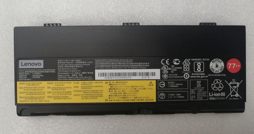 Bateria 11.25V 90Wh Lenovo Thinkpad P50 P51 P52 Series