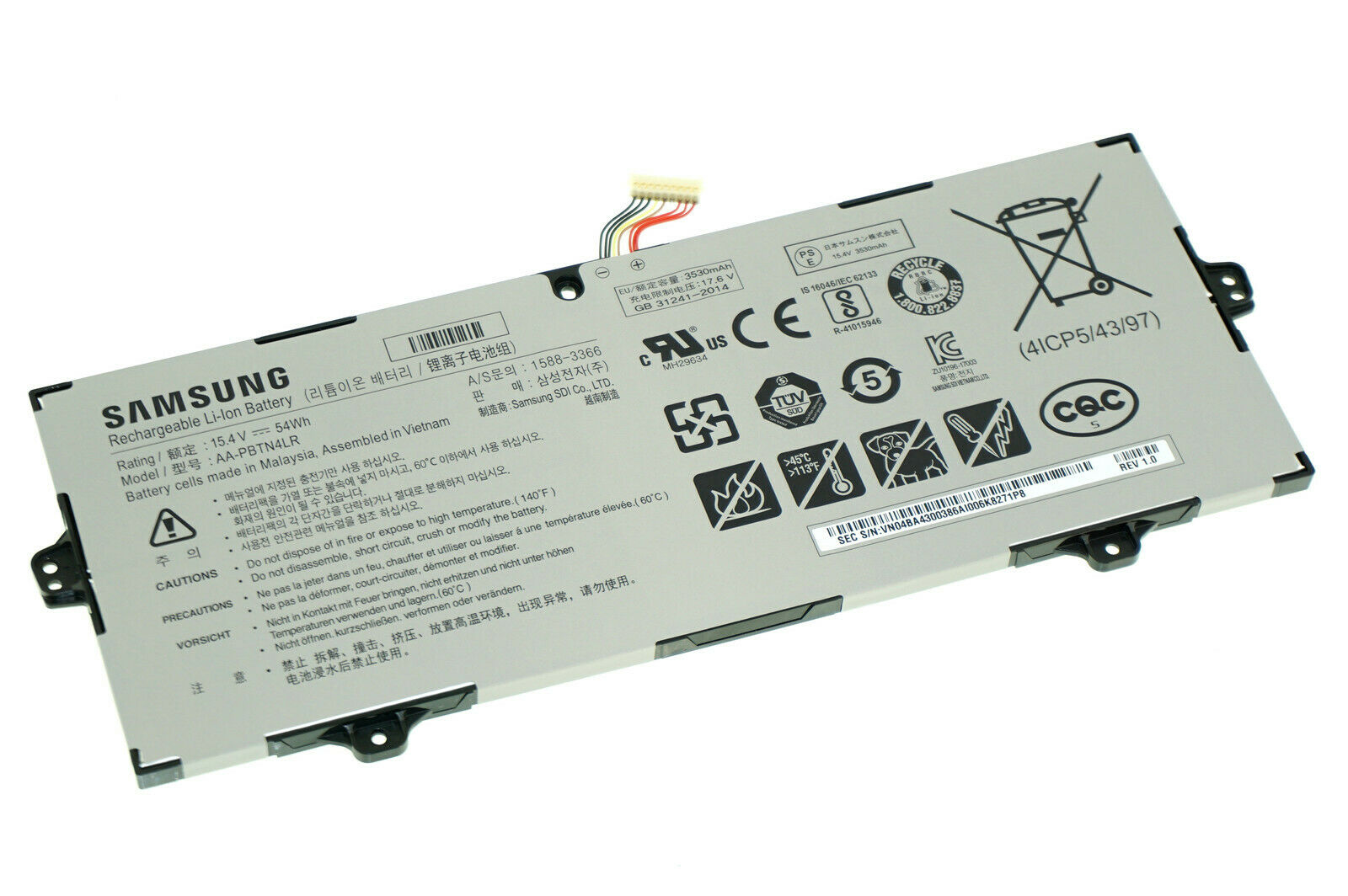 Samsung AA-PBTN4LR AA-PBTN4LR-05 Bateria 15.4V 54Wh