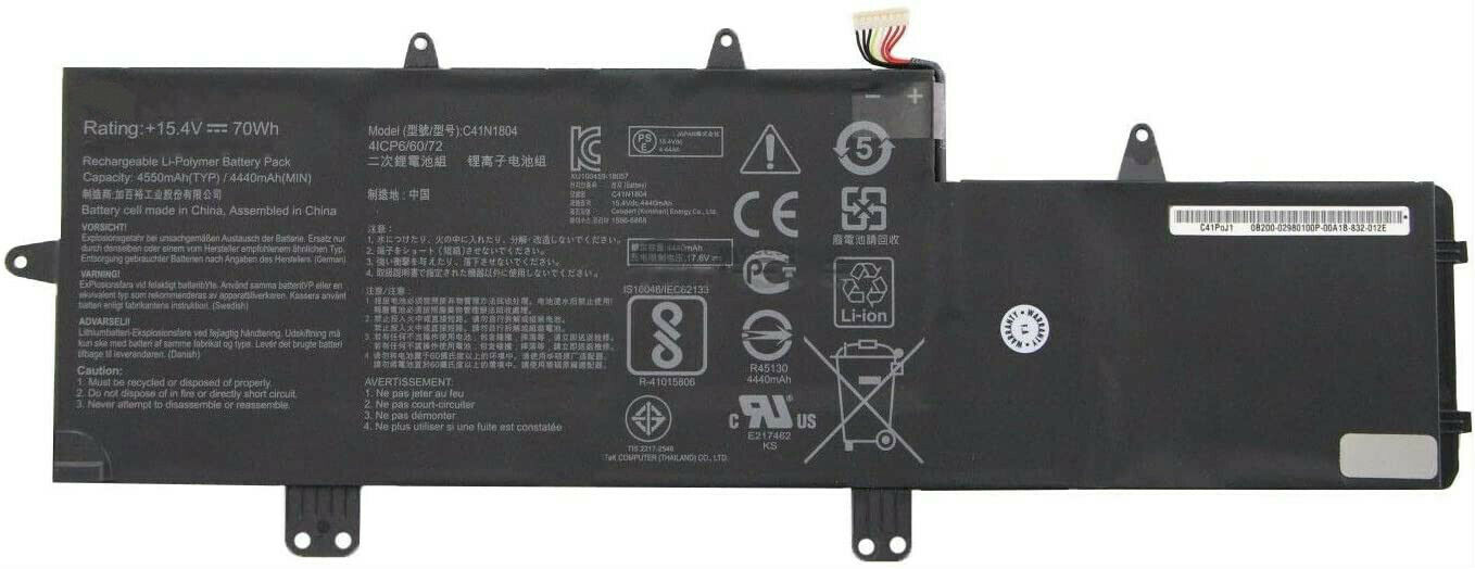 Bateria Asus ZenBook Pro UX450FDA-AI77 15.4V 70Wh 4550mAh