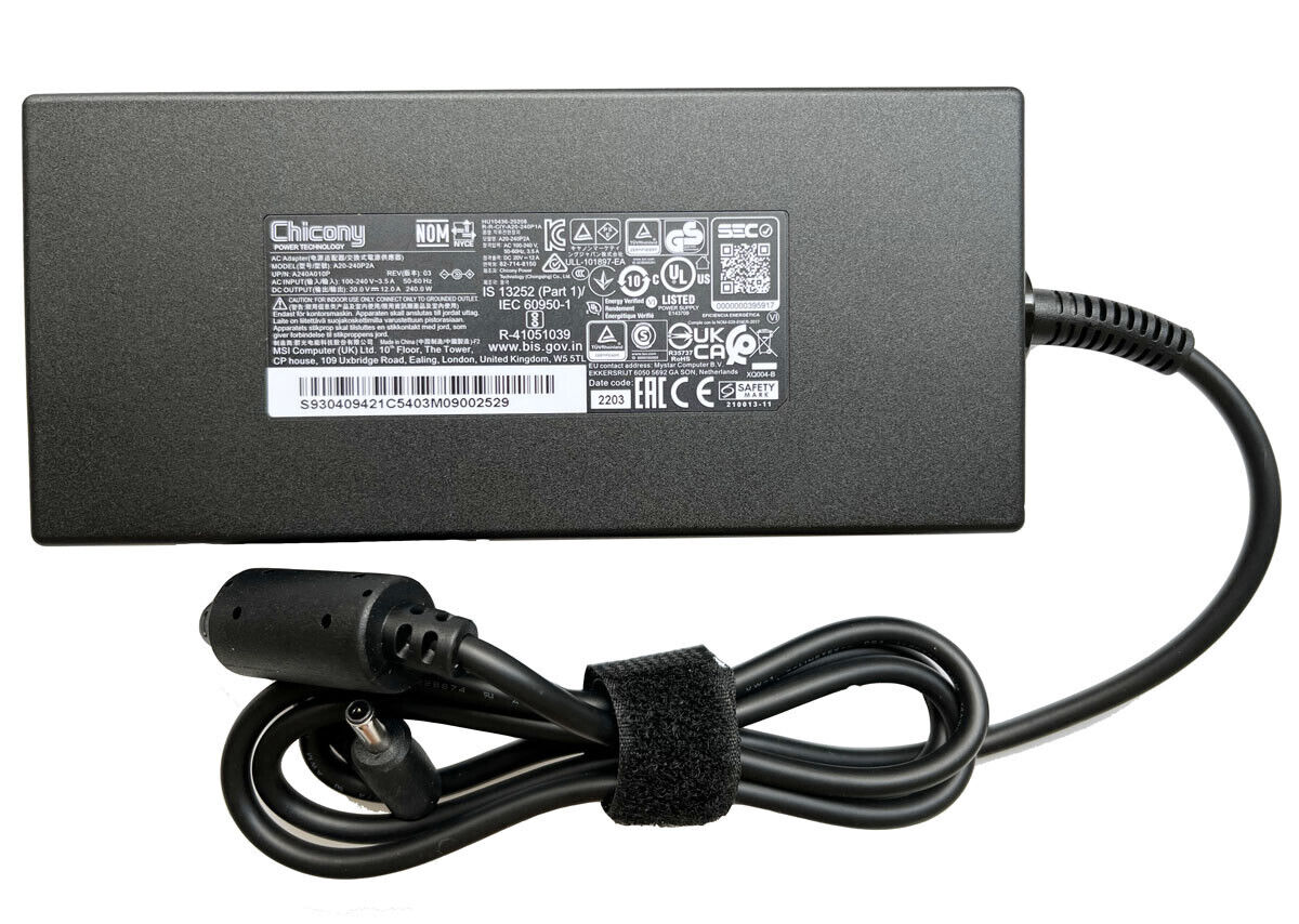 Adaptador Cargador 240W Original MSI Katana GF66 12UG-209ES